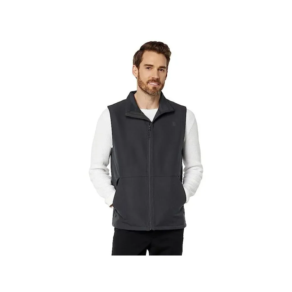 The North Face Camden NF0A7UJQ Mens Asphalt Gray Soft Shell Full Zip Vest SGN171